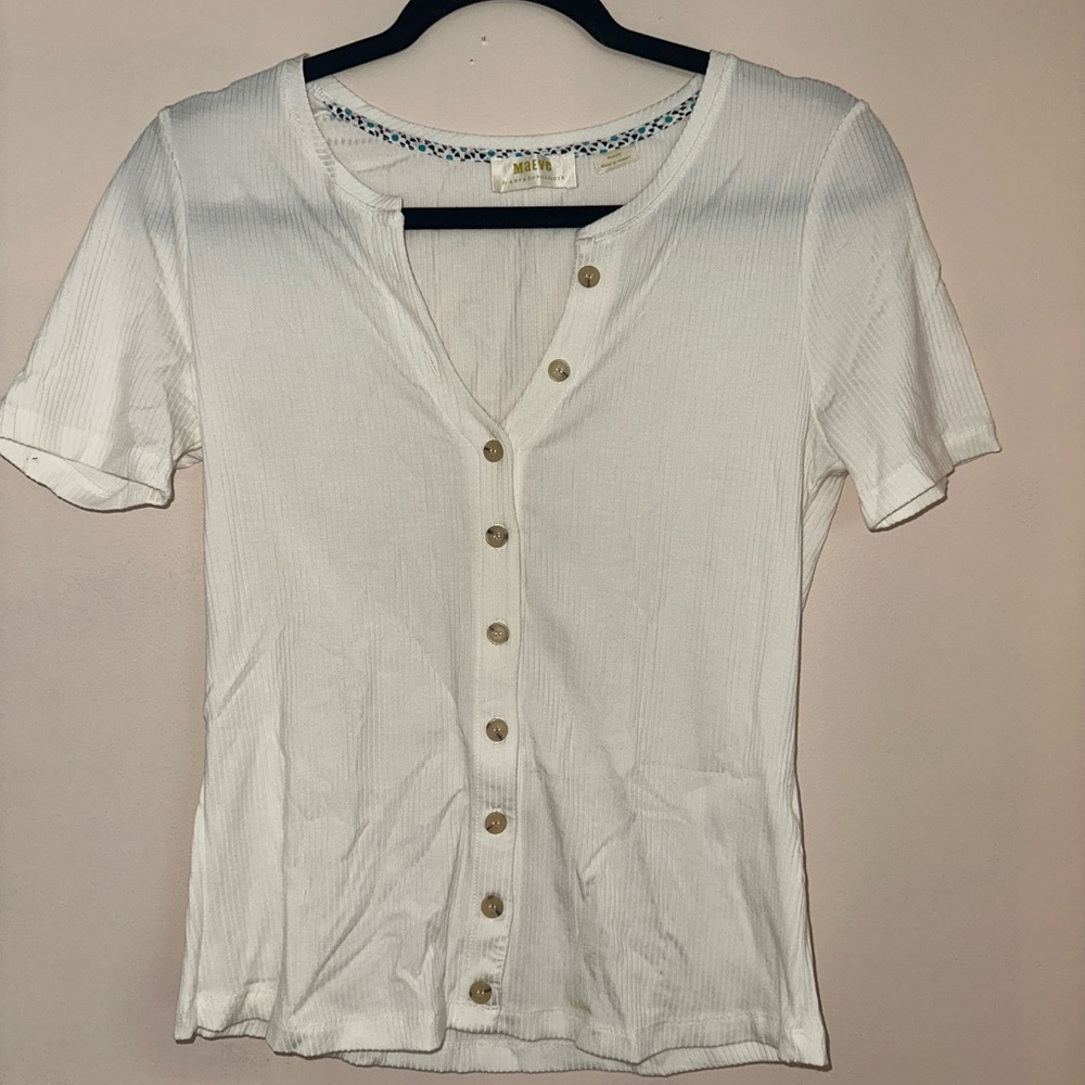 Anthropologie Maeve Shirt Shortsleeved ButtonDown